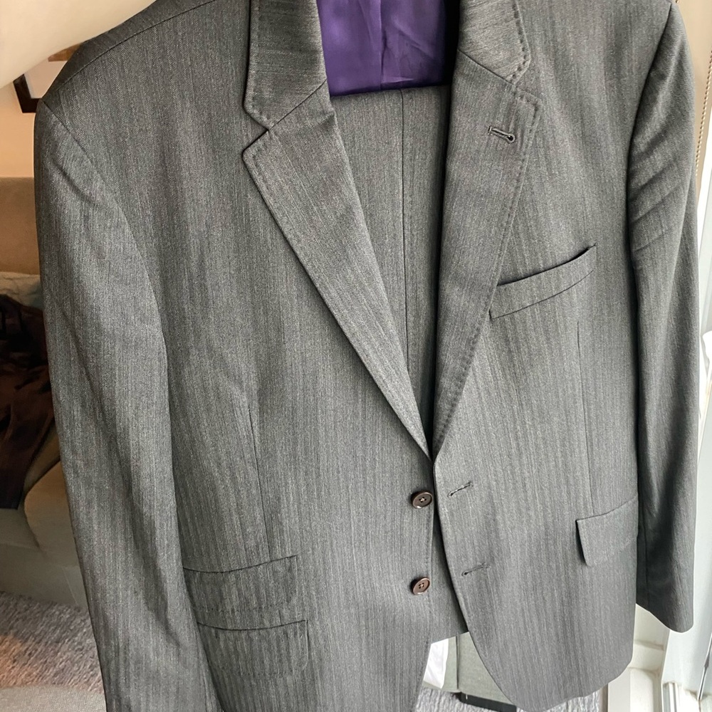 Paul Smith Gray Pinstripe Men's Suit